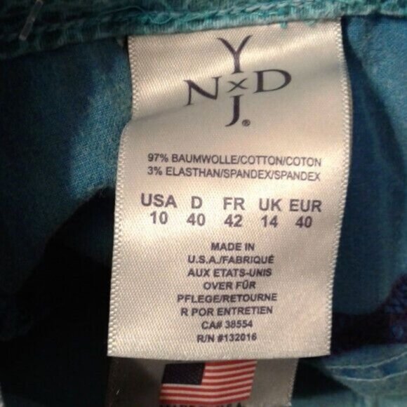 NYDJ Size 10 Jeans Womens Denim Skinny Blue Lift Tuck Slimming Fit NEW - Picture 4 of 14